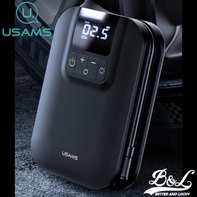 USAMS ZB215 Pompa Angin Mini Portable Digital Display 5000mAh