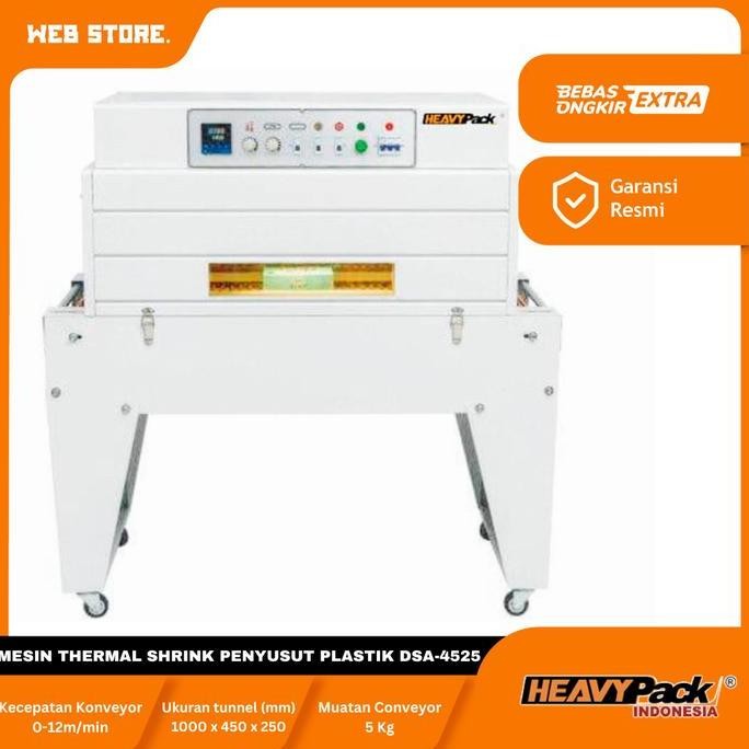 NANSO Mesin Kemasan Penyusut Plastik Wrap atau Thermal Shrink Tunnel HEAVYPACK DSA-4525