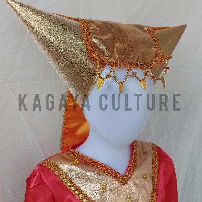 TERLARIS Tanduk Minang - Tanduk Tari - Aksesoris Baju Adat Padang Perempuan - Aksesoris Kepala Tandu