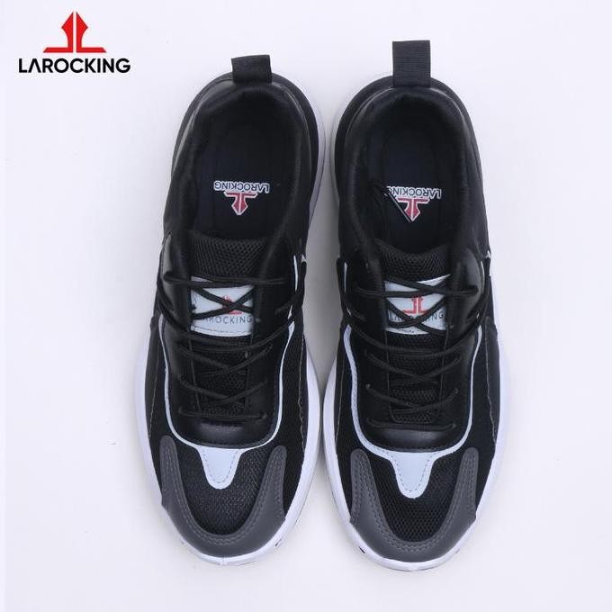 Larocking - Phoenix Hitam Abu | Sepatu Sneakers Casual Gym