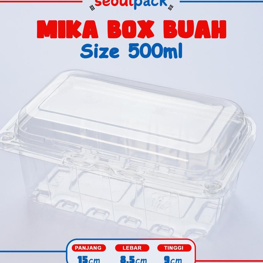 Mika Box Buah Ml 50Pcs Salad Box Fruit Box Mika Salad Mika Buah Box Buah
