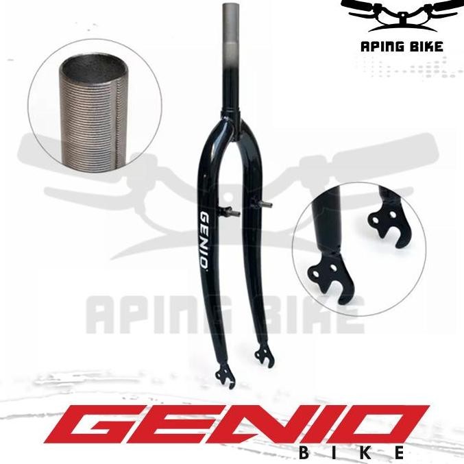 Fork Mtb 26 Genio Pivot Hitam Garpu Sepeda Mtb 26 22.2 V Brake