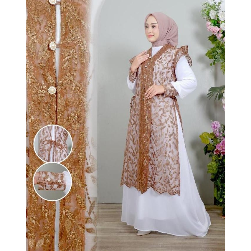 Sale Gamis Rompi Bongkar Pasang Gamis Outer Wanita Remaja Baju Kurung Wanita Kekinian Gamis 2In 1 Ga