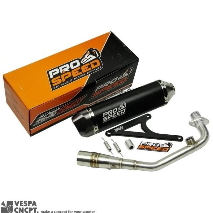 Promo PRO SPEED EXHAUST CNC FOR MODERN VESPA LX S PRIMAVERA SPRINT KNALPOT COD