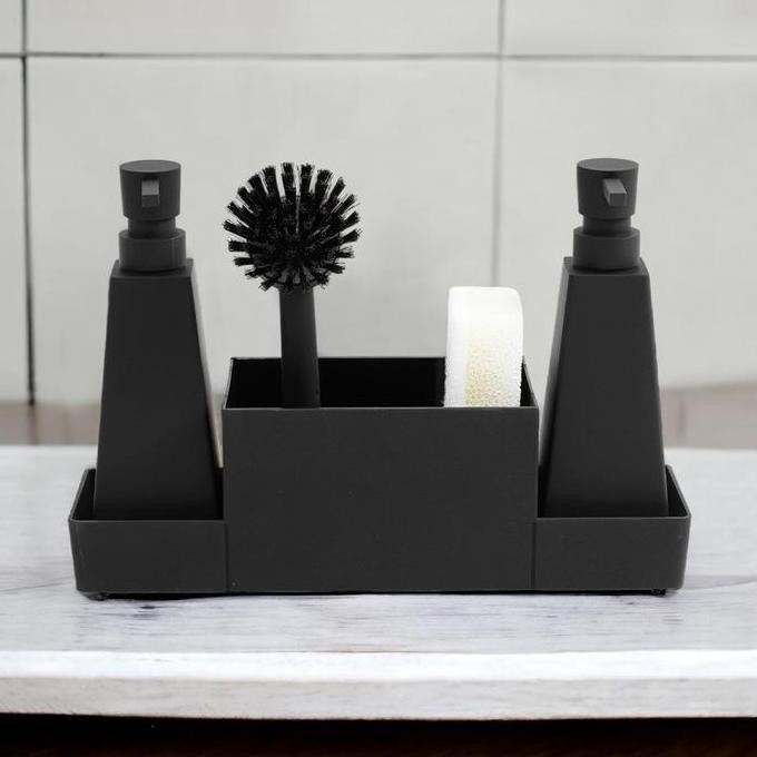 INFORMA SET 4 PCS BONITA DISPENSER SABUN CUCI PIRING - HITAM