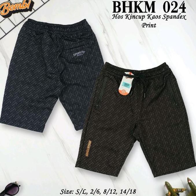 DF365>> 1pcs BOMBI KAOS  print KidsCELANA PENDEK BOMBI  USIA 2 TAHUN SAMPAI 15 TAHUN CELANA ANAK COW