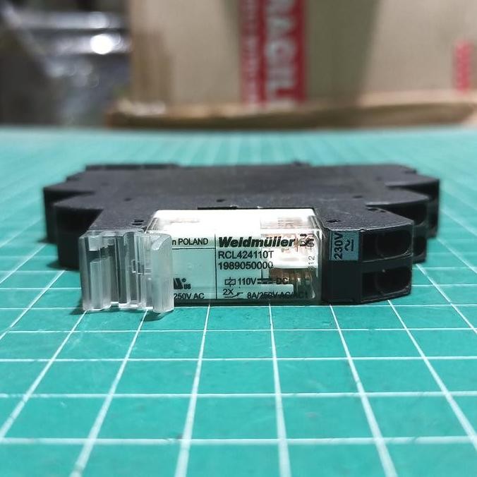 Relay Weidmuller Rcl424110T 110V + Socket Weidmuller 1123670000 8 Pin  Ready