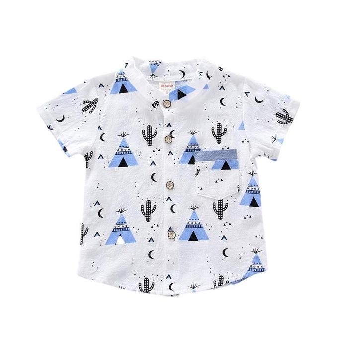 DR361>> CH02 KAKTUS SET BAJU CELANA ANAK COWO LAKI LAKI LENGAN PENDEK IMPORT