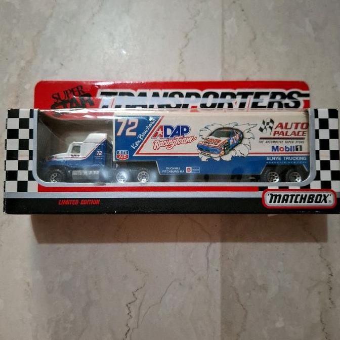 matchbox transporters mack ch600 low bed trailer  auto palace 1990