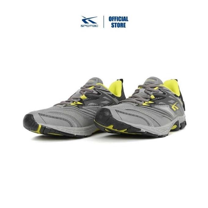 Spotec Running Raptor Sepatu Lari Pria Wanita - Abu Muda Hijau Cerah