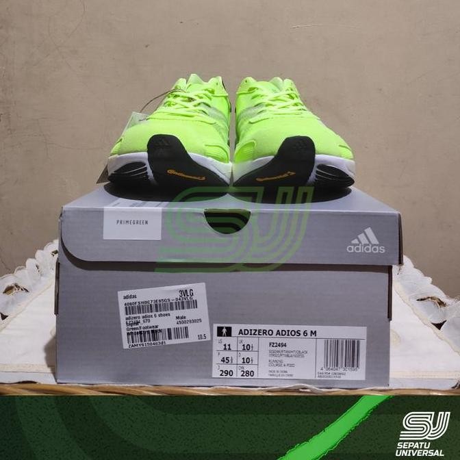 Adidas Adizero Adios 6 Signal Green Fz2494