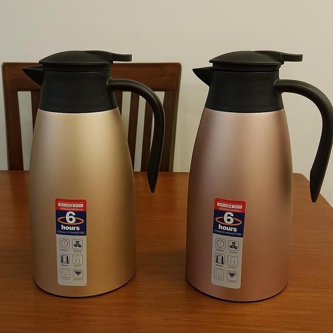 SHENAR TERMOS AIR STAINLESS STEEL 2 LITER TERMOR AIR PANAS & DINGIN 2 LITER KOPI TEH EUROPEAN VACUUM