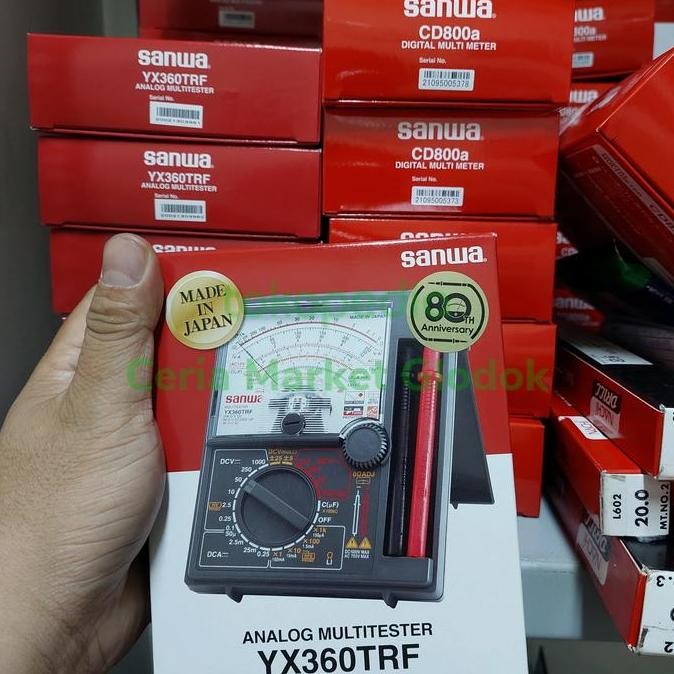 SANWA YX360 TRF MULTIMETER AVOMETER ANALOG SANWA YX360TR YX 360 ORIGINAL DAN TERPERCAYA