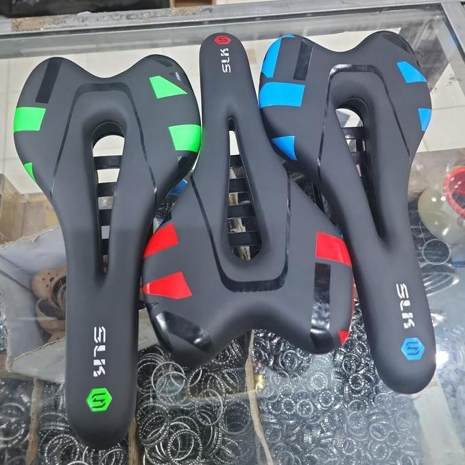 Sadel Gel Tipis Bolong SLK roadbike mtb fixie bmx