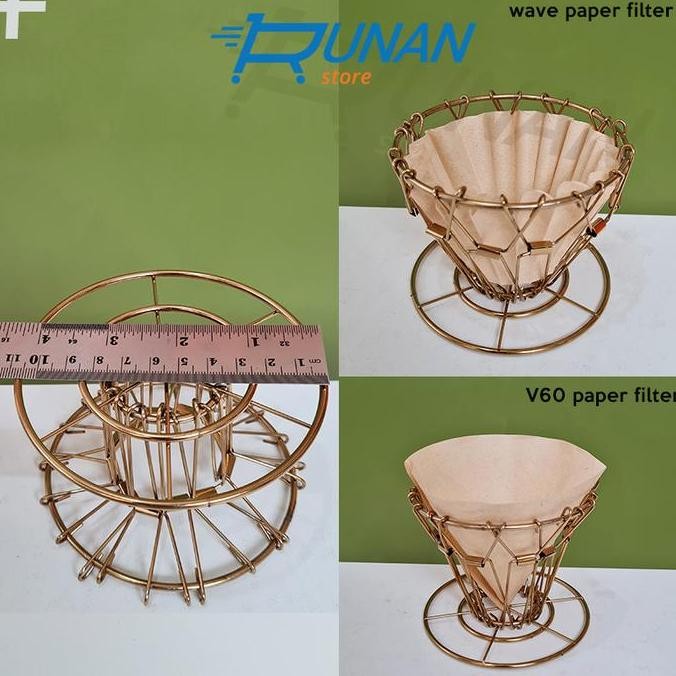 Dripper Kopi V60 Coffee Dripper Collapsible Stainless Dripper Lipat