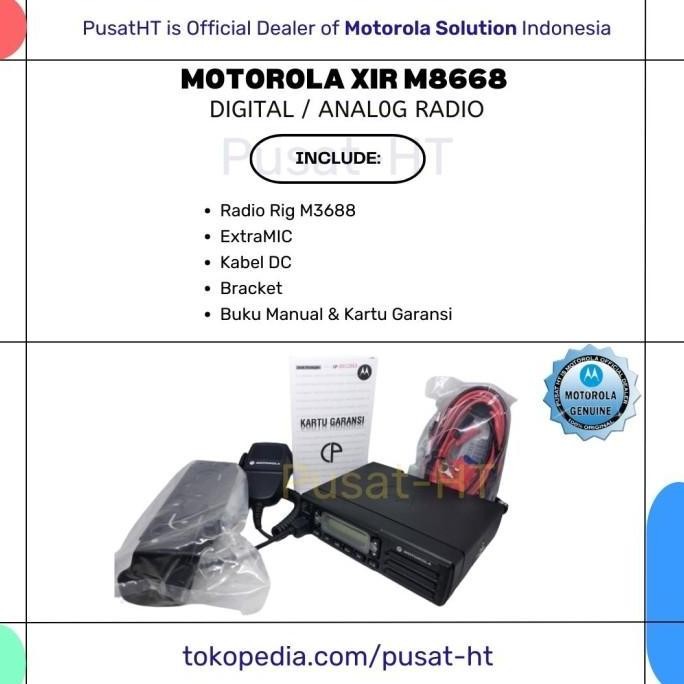 RADIO RIG DIGITAL MOTOROLA XIR-M3688 M 3688 VHF 45 WATT