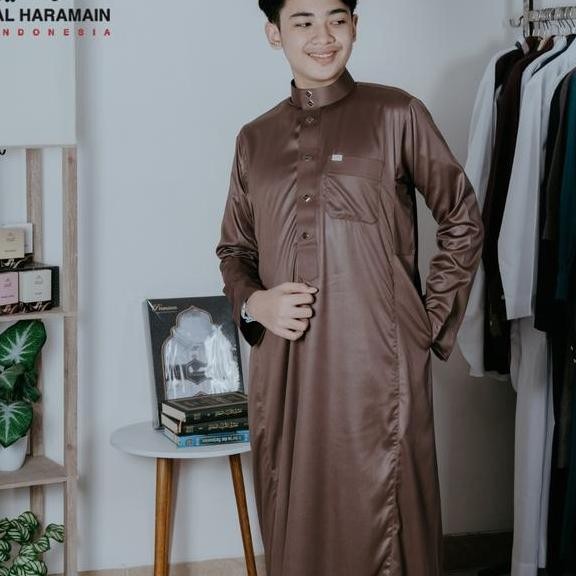 Al Haramain Jubah Gamis Pria Anak Remaja Dewasa 09 Hijau Botol Hijau Lumut Navy