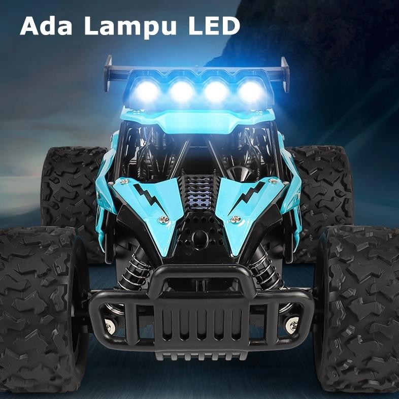 Mobil Remote Control Full Propo RC Mobil Offroad dengan Lampu LED Bodi Alloy Frekuensi 2.4GHZ
