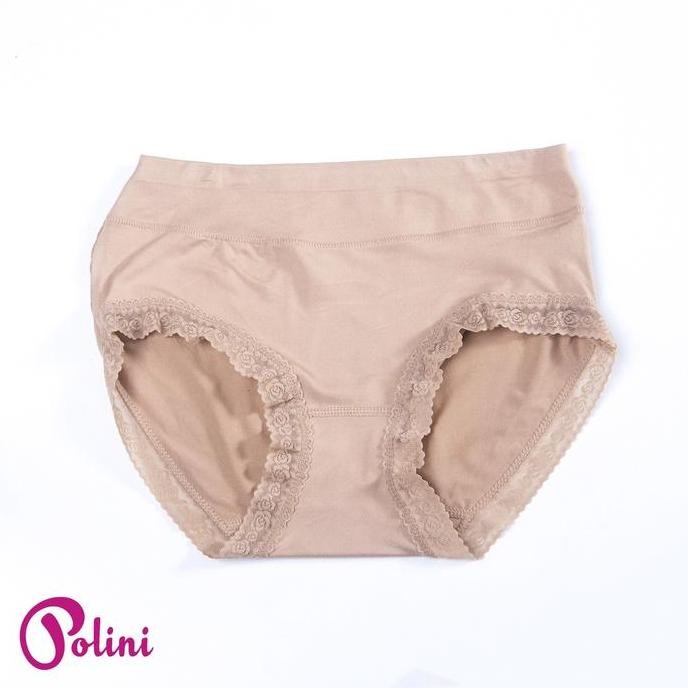 Promo Polini - 1Pcs Celana Dalam Wanita Mid Waist Renda Cd Polini Super Soft 1261 Cod