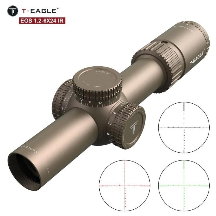 FEVERFEW TELE T-EAGLE EOS 1.2-6x24 IR BUNTUNG WARNA TAN