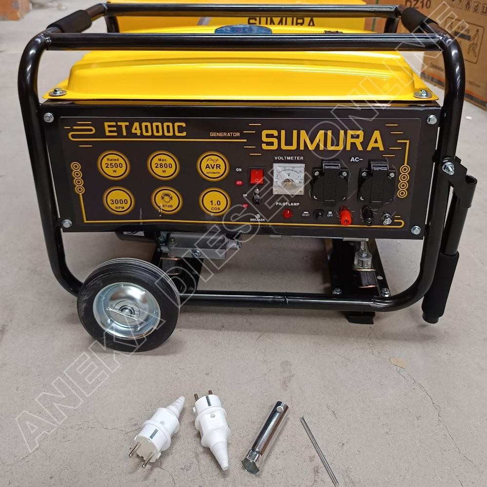 albertGokil Genset Listrik 2800W SUMURA ET4000C AVR / Power Generator Genset 2800Watt Genset 4 Tak B