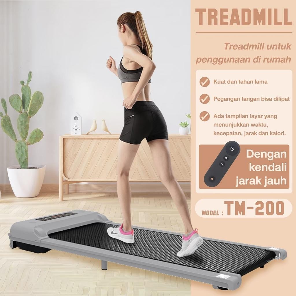 [Free 2 Gift] Treadmill Elektrik Treadmill Listrik Walking Pad Running Low Watt Treadmill Termurah