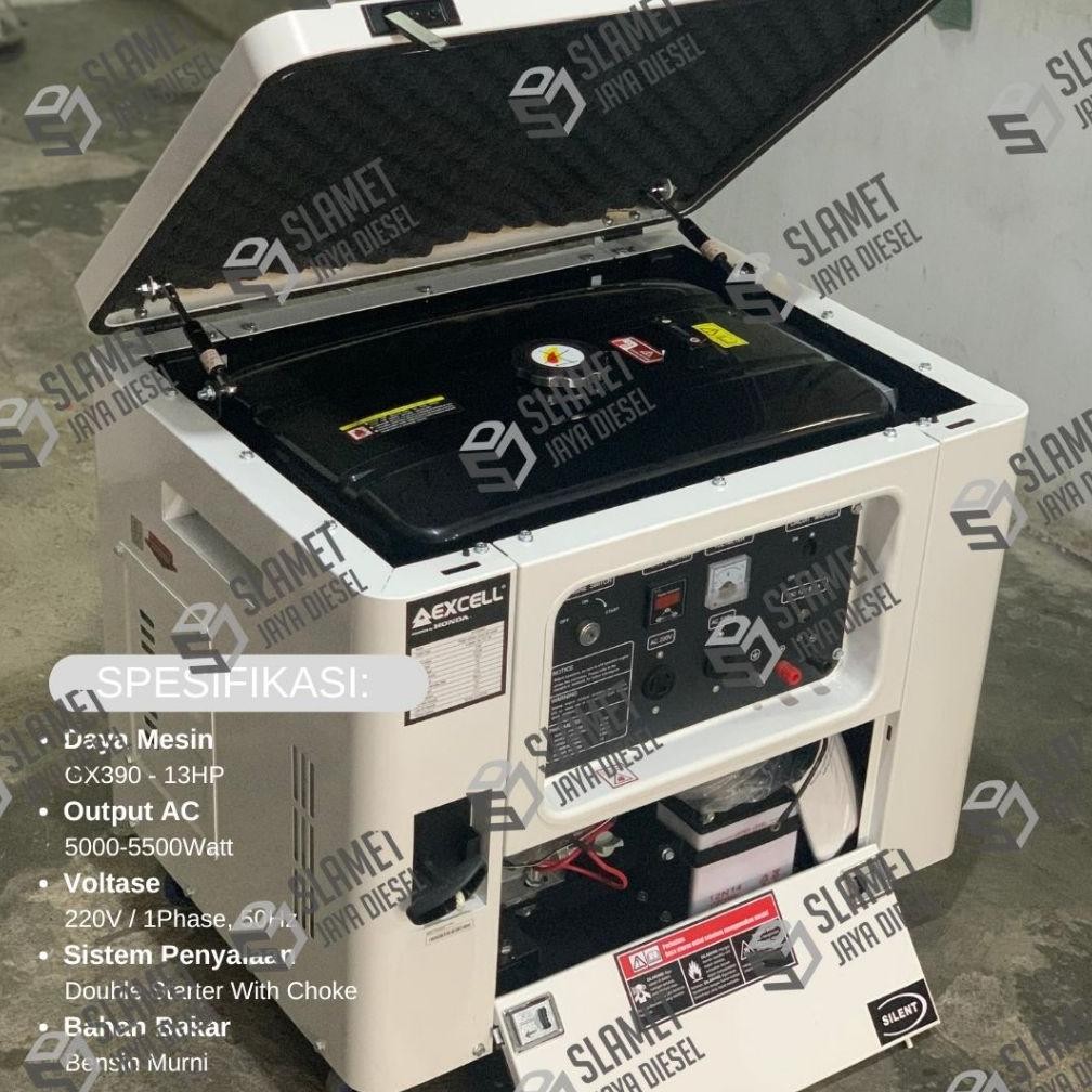 albertGokil Genset Silent Honda Excell SF7000DXS - 5000Watt