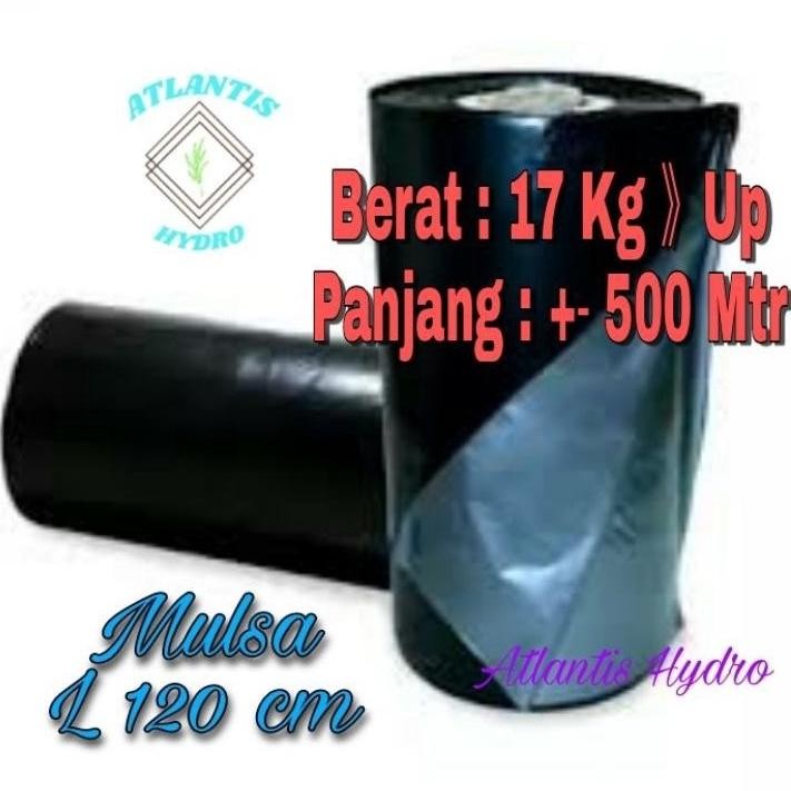 EDELWEIS- Plastik Mulsa Pertanian Hitam Perak L 1,2 M Panjang 500 M ( 1 Roll )