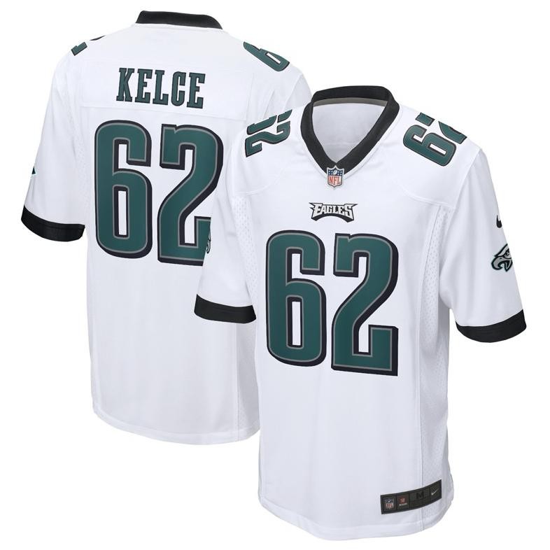EDELWEIS Jersey NFL Philadelphia Eagles Jason Kelce Road Game NFL Football Jersey