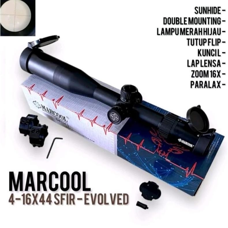 FEVERFEW telescope MARCOOL EVOLVER 4-16x44 SFIR retikel HK