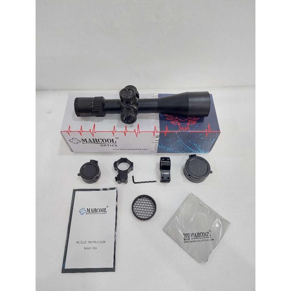 FEVERFEW TELESKOP TERBARU MARCOOL EVOLVER 4-16x44 SFIR FFP ZERO STOP