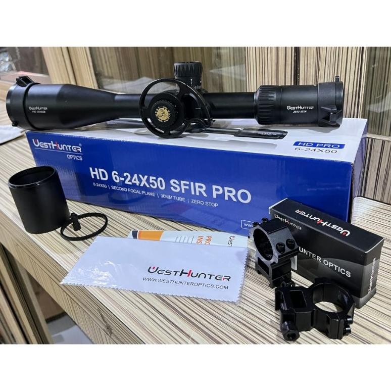 FEVERFEW TELESKOP WESTHUNTER HD 6-24x50 SFIR PRO ZERO STOP