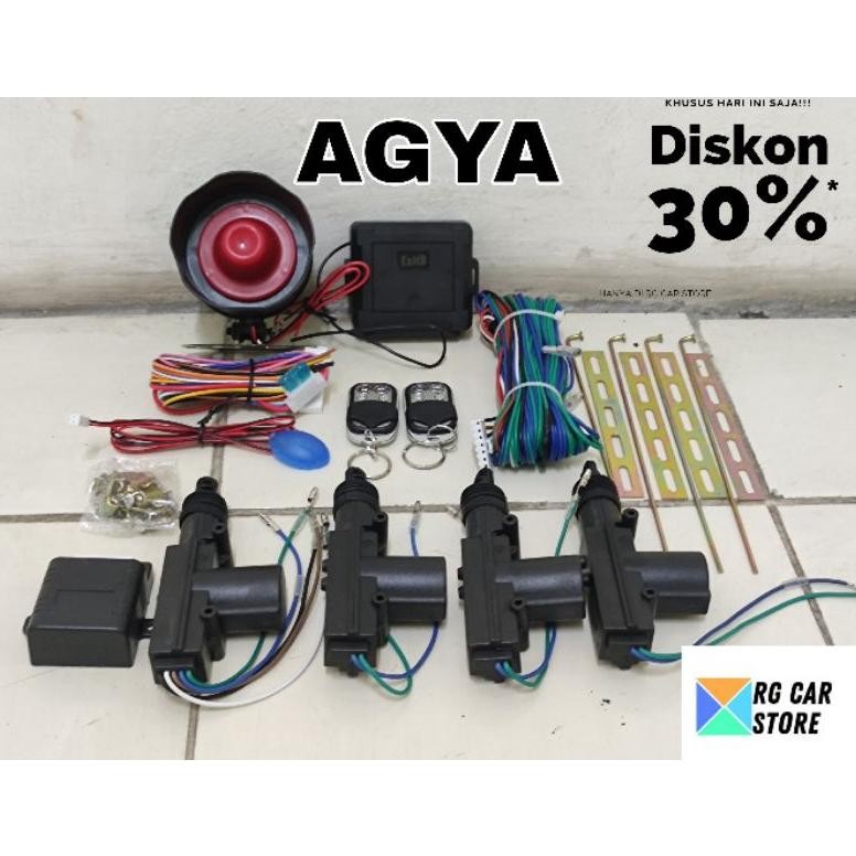 EDELWEIS ALARM CENTRAL LOCK MOBIL AGYA- PAKET ALARM CENTRAL LOCK MOBIL TOYOTA AGYA