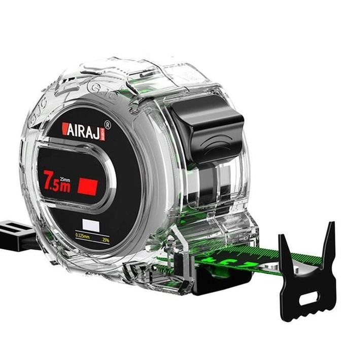 ENRIO- Meteran 10 Meter Paling Kuat/Transparan Meteran Gulung/Meteran Baja Anti Karat/Meteran Tukang