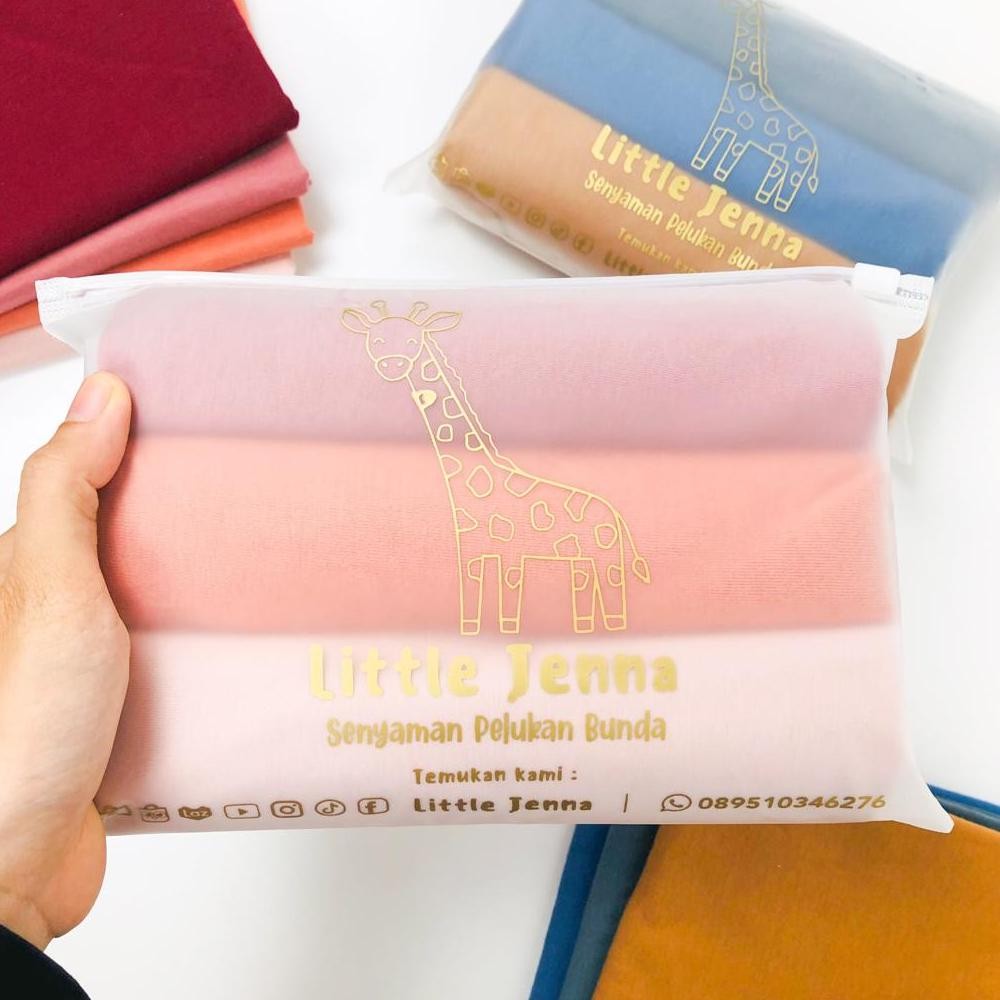 FEVERFEW LITTLE JENNA - BEDONG BAYI PREMIUM NEWBORN SWADDLE 3IN1 (1 SET isi 3 pcs) EARTHTONE SERIES 