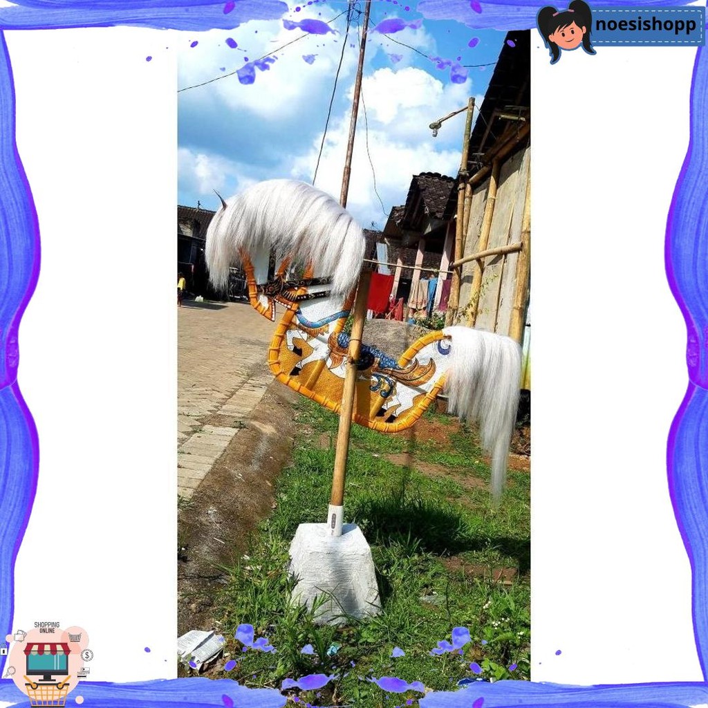 Rambut Jaran Kepang Sepasang Model Suri Coklat Mewah JR -11