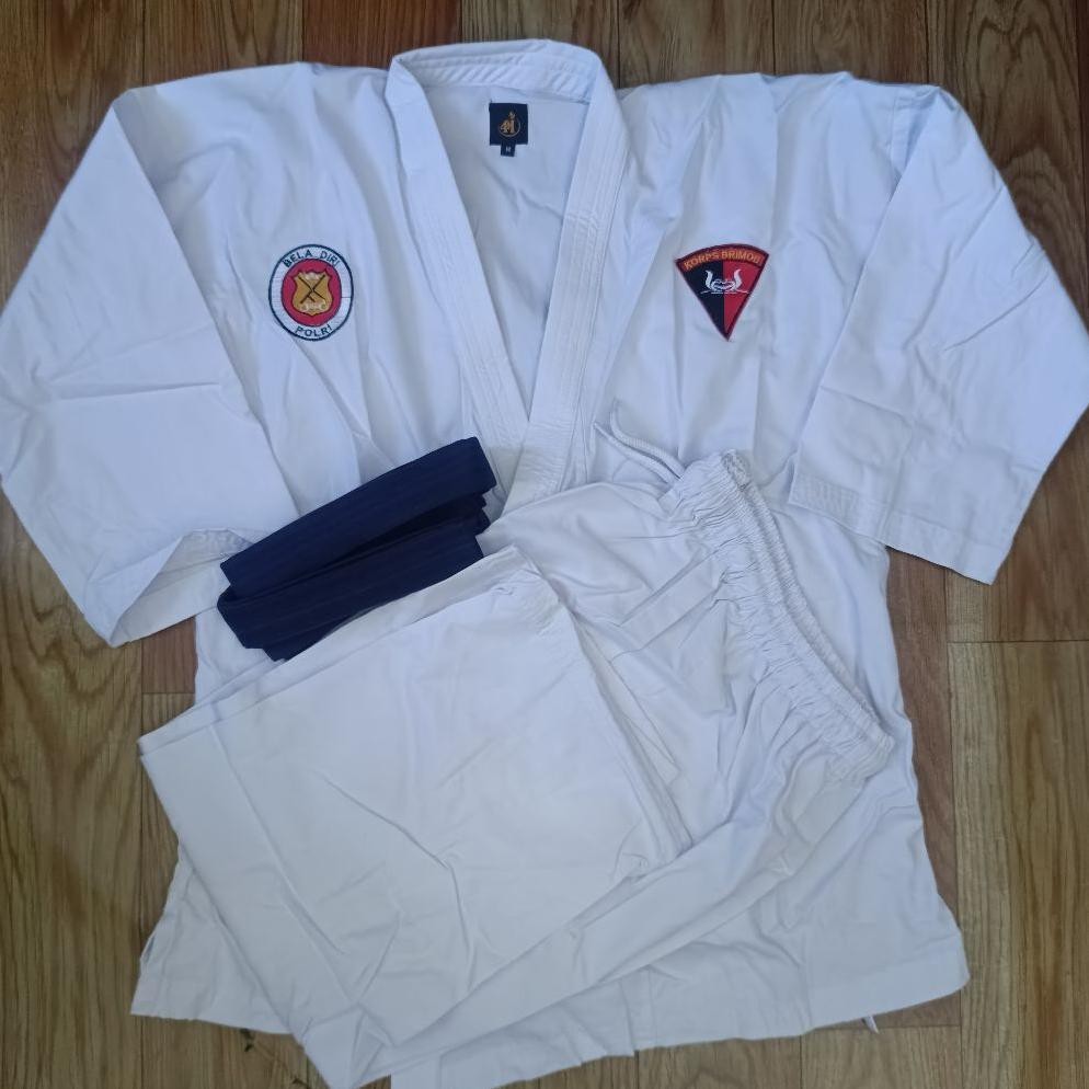 Baju JUDO Brimob Putih / Baju Bela Diri Brimob / Baju Judo Brimob