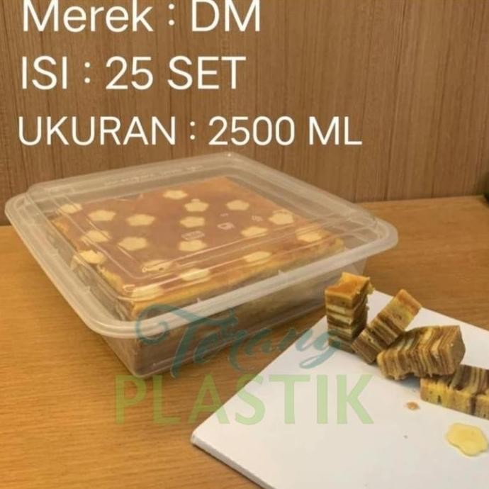 Thinwall DM 2500 ml SQ Box Thinwall Food Container