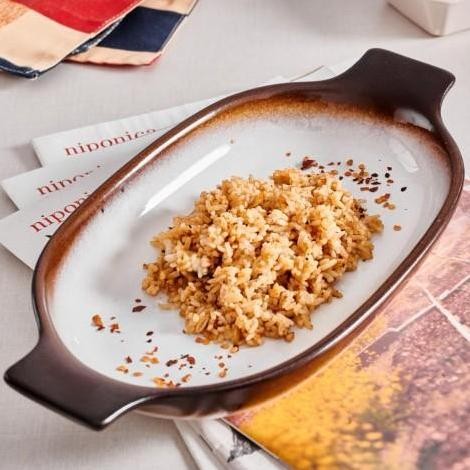 Premium Sango Radiance Medium Oval Eared Dish 24.2 x 14.4cm / Piring Saji Promo
