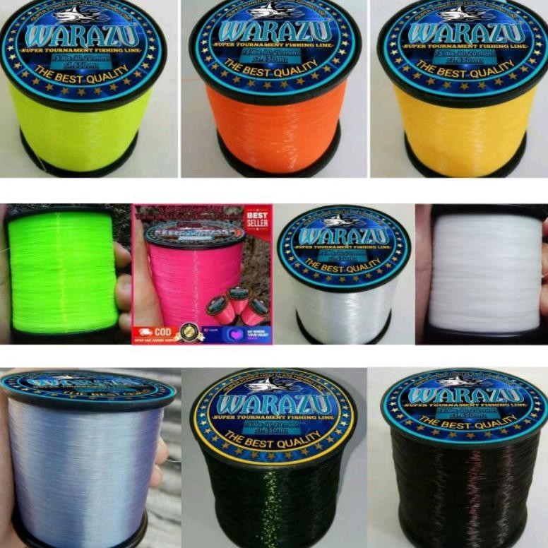 WARAZU FISHING LINE bisa COD (SENAR PANCING ANTI KRITING,ELASTIS,KUAT,TAHAN GESEKAN dan MUDAH TENGGE
