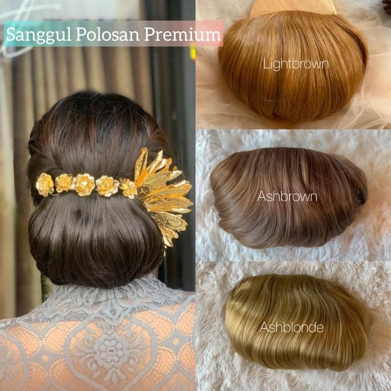 Cod Starlight Bali || Sanggul Polosan Super Tebal  / Sanggul Cepol Modern Simple / Sirkam Polos Prem