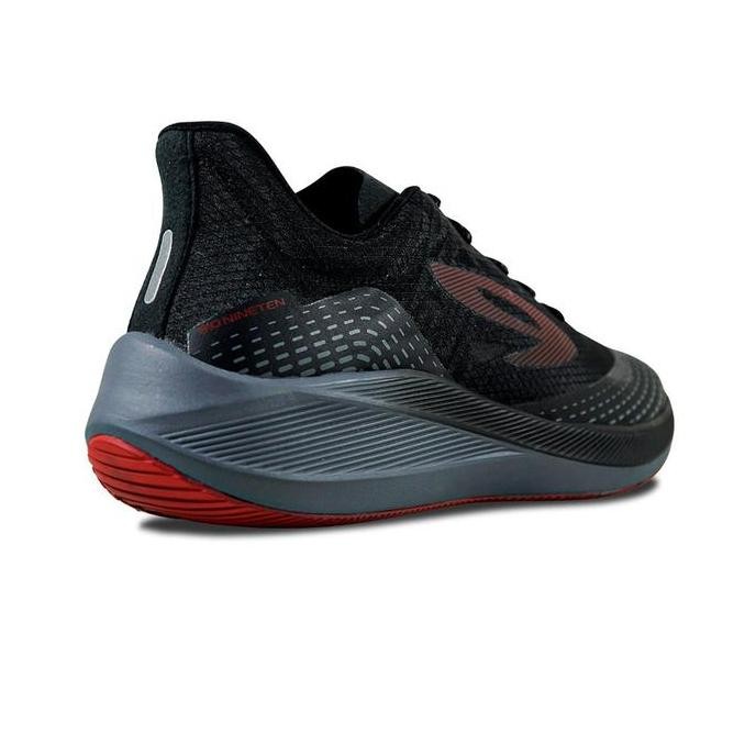 910 Nineten Sepatu Running Haze 1.5 - Hitam/Abu/Merah