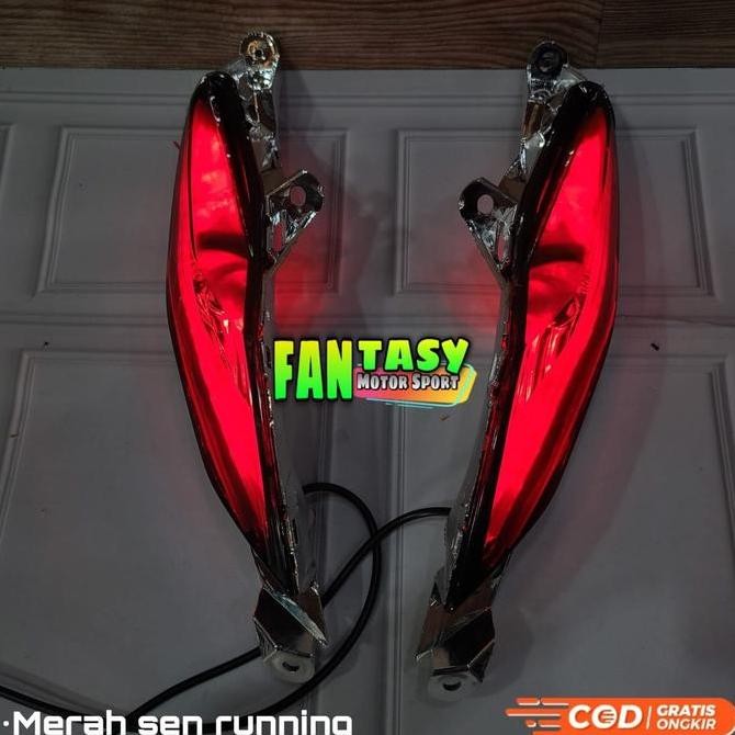 Promo PAKET LENGKAP REFLEKTOR SEIN MIKA SMOKE + LAMPU ALIS RUNNING BEAT FI 2012 2013 2014 2015 2016 