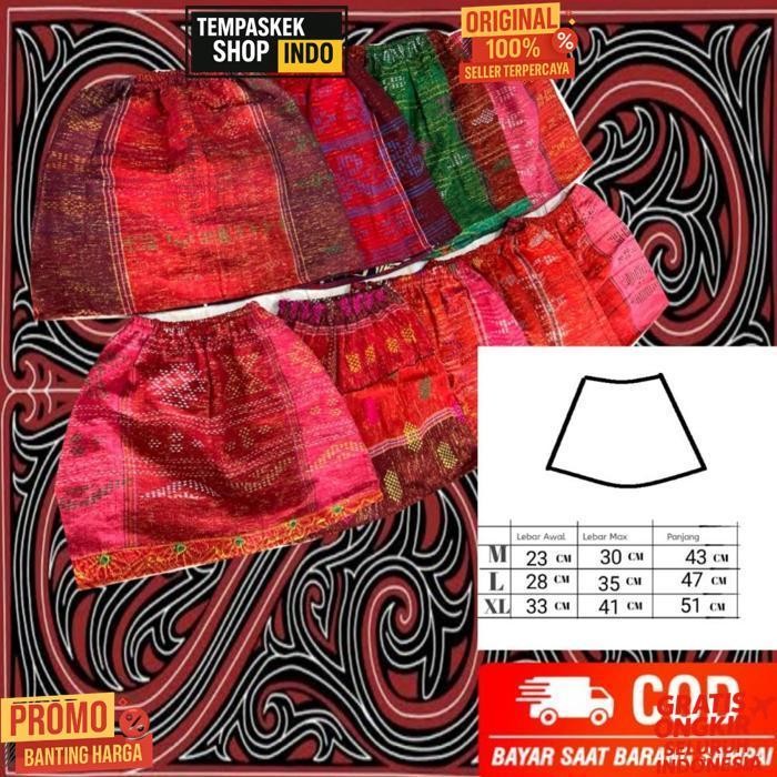 Quality Rok Ulos Batak Wanita / Ulos Sadum / Rok Ulos Siap Pakai / K E Original