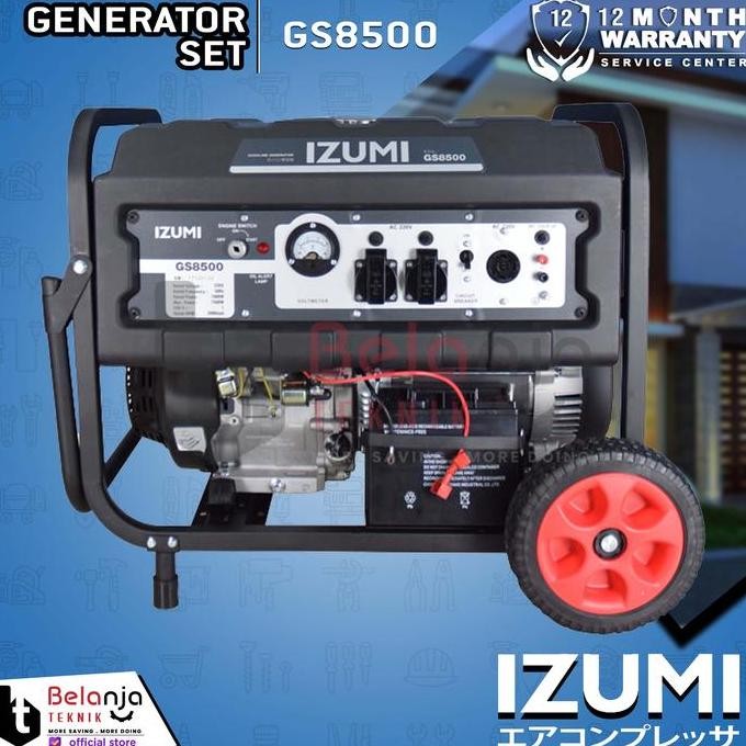 JUNJI- NGL Genset Bensin GS8500 Mesin Generator Set Listrik 7000 Watt GS 8500 Engine