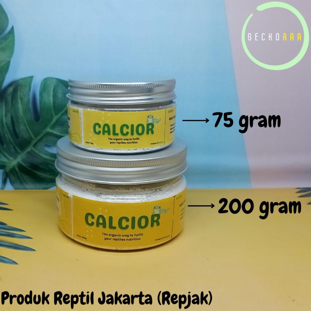 CALCIOR KALSIUM ORGANIK NUTRISI VITAMIN REPTIL GECKO AFT BEARDED DRAGON