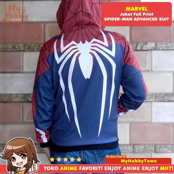 Jaket Superhero Marvel Full Print Spiderman