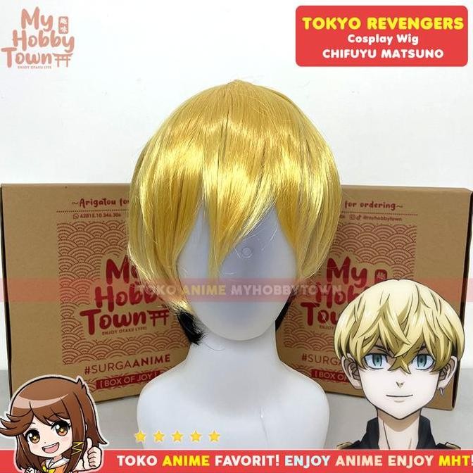 Wig Cosplay Anime Tokyo Revengers : Matsuno Chifuyu Rambut Palsu