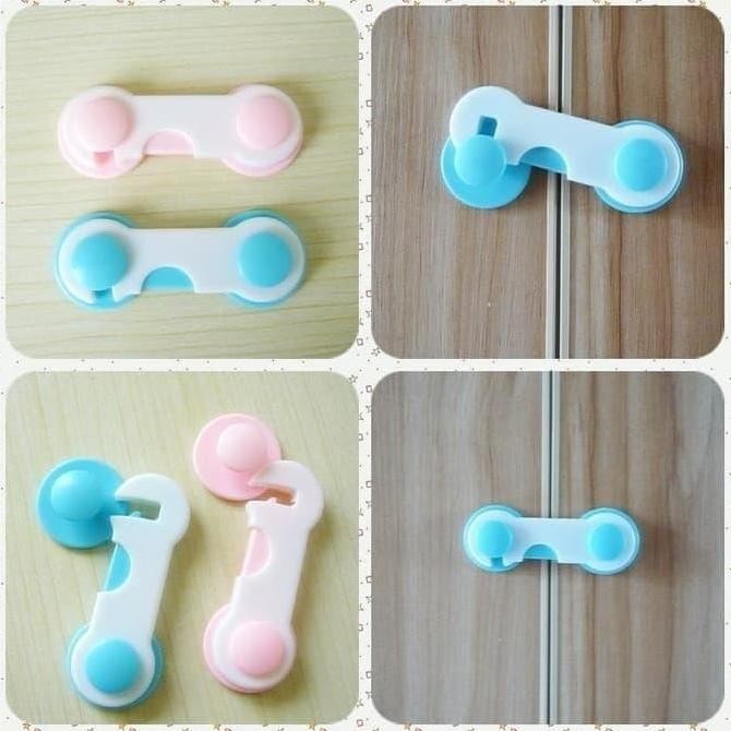Promo Kunci Pengaman Pintu Laci Lemari Pakaian Kulkas Baby Safety Lock Cod