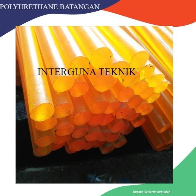 KAORU- POLYURETHANE ROD 45 mm x 1 mm / KARET PU KUNING BATANGAN